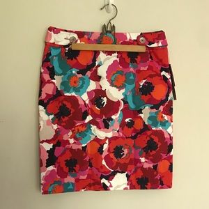 NWT Rafaella petit floral skirt 10P